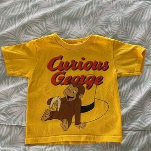 Y2K Curious George Yellow T-Shirt